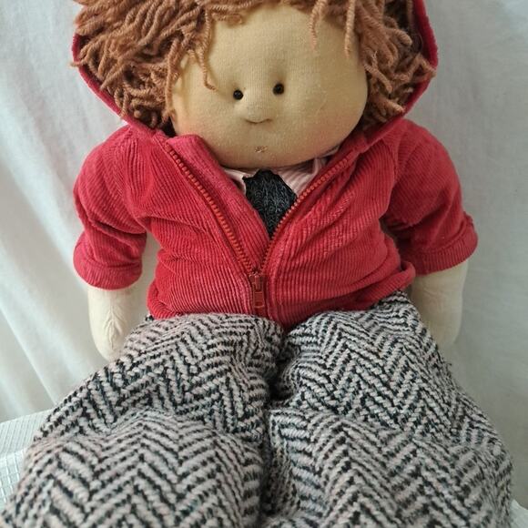 2000 Heritage Mint Sweet and Innocent Collection Cuddle Me Babies Boy Bibbs 21" - Picture 3 of 12